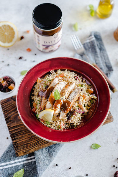 Recipe: Chicken with cous cous with Datehini