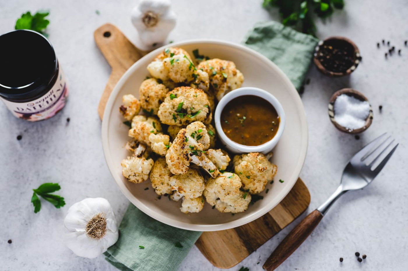 Recipe: Roasted Cauliflowers with Datehini sauce
